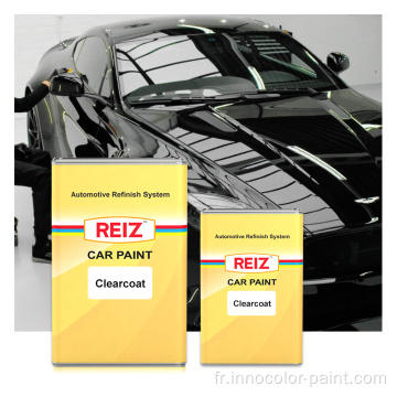 Reiz Clear Coat Car peinture noire Premium High Solid Clearcoat 2K Automotive Refinish High Gloss Clear Coat